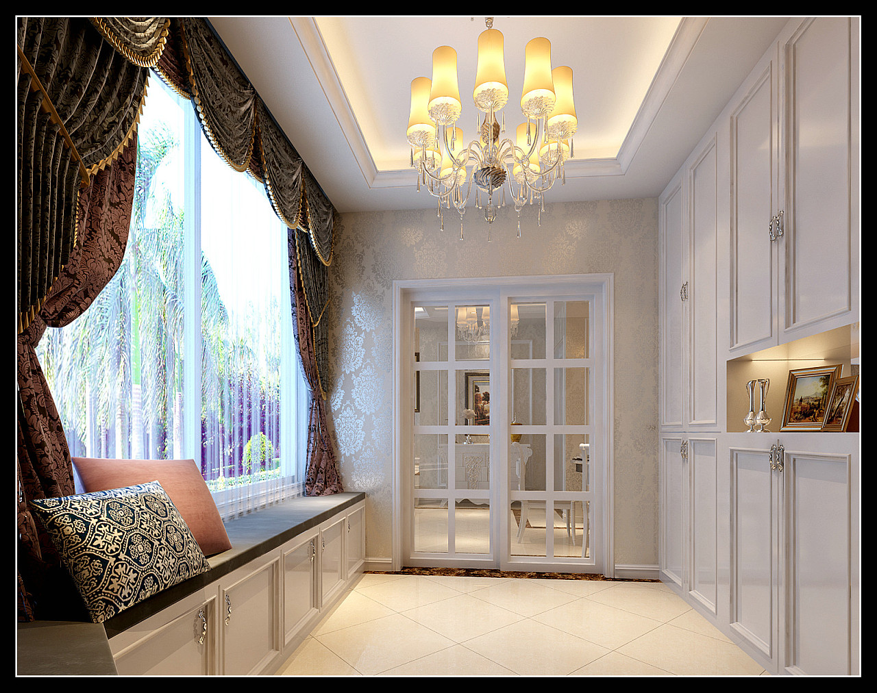 升龍天匯9號院三室兩廳與兩室一廳裝修設計案例效果圖解析